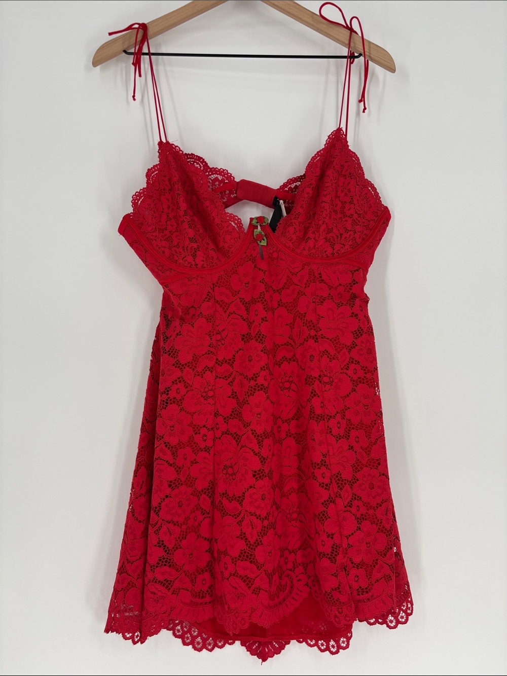 For love and lemons Victoria’s Secret red lace dress new xl